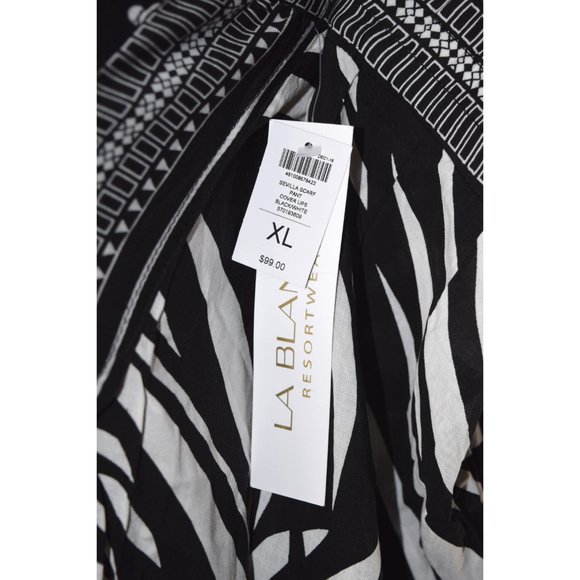 La Blanca Black and White Paisley Pants - Picture 4 of 5